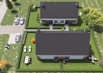 dom na sprzedaż - Długołęka, Pruszowice, Parterowy segment w zabudowie bliźniaczej